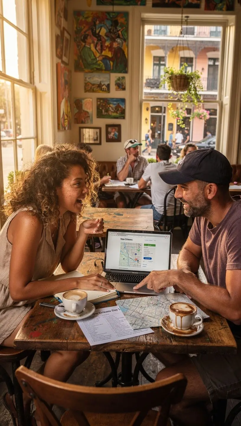 Grupa turystów odkrywających malownicze szlaki w górach.